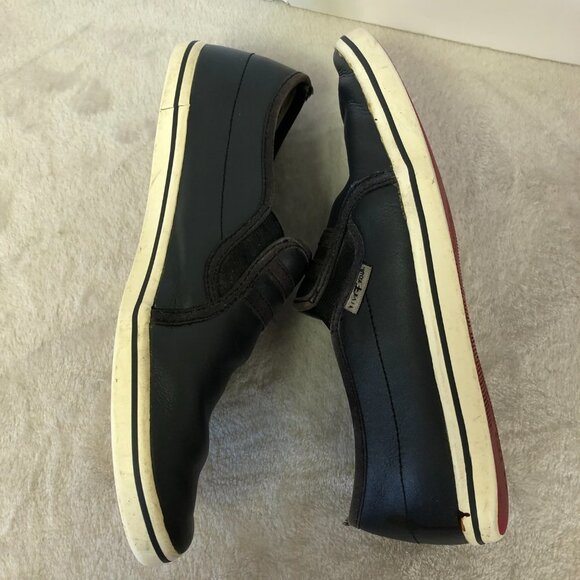 FIVE FOUR Los Angeles Navy Leather Slip On Shoes Men's Size 9 - Picture 5 of 15